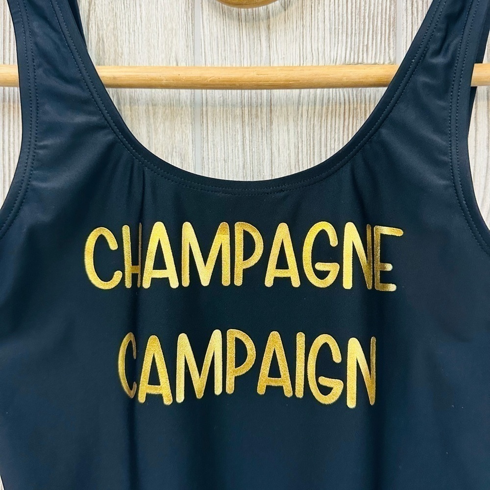 NEW! CABANA DEL SOL Champagne Campaign One Piece Swimsuit Womens Size Medium - Picture 3 of 12